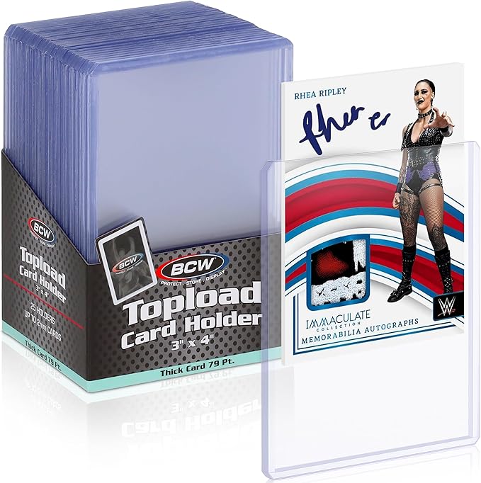 BCW Thick 79PT Card Top Load Holder (Pack of 25), 3 x 4