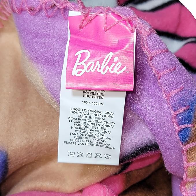 Official License Character Girls Pink Fleece Soft and Cozy Throw Blanket (40" x 60)