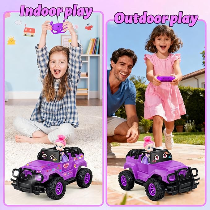 YongnKids Remote Control Car for Kids, 1:20 Scale Rc Trucks for Boys Age 4-7, Rc Truck Cars Toys for Ages 5-7 8-13 Boys Girls Birthday Gift