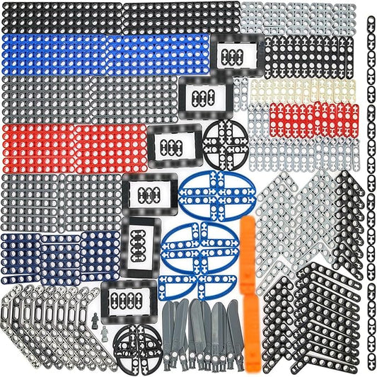 282pcs Technic-Beam-Frame-Bricks-Set with Rotor Helicopter Minifigure Brick Separator, Compatible with Technic-Parts, for MOC-Project-Bulk-Blocks(Random Color)