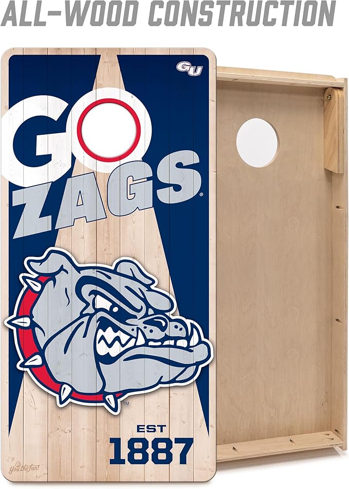 YouTheFan NCAA 2’ x 4’ Professional Wood Cornhole Game
