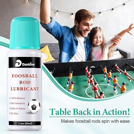 Foosball Rod 100% Silicone Lubricant with No Spill Applicator Foosball Lubrication Oil for Table Rods Accessories