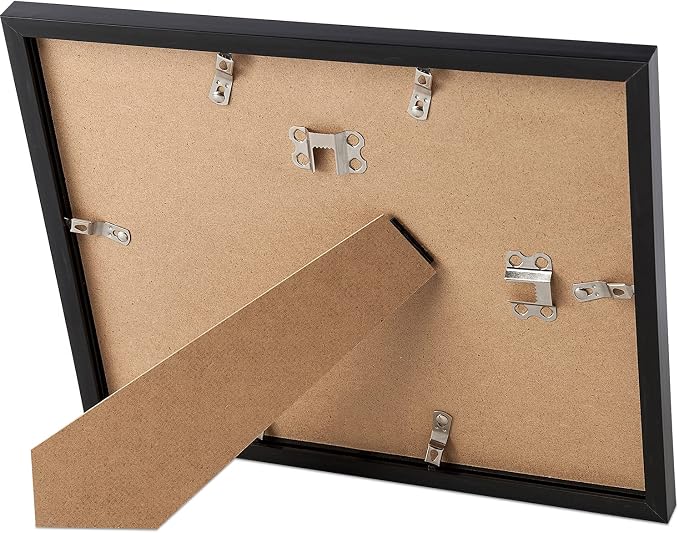 upsimples Certificate Frame, 8.5 by 11 Glass Diploma Frames, 5 Pack, Black | Displays 8.5x11 Document and Degree, Graduation Gift for Wall or Tabletop Decor, High-definition Glass