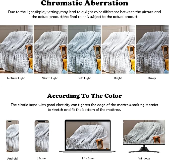 NEWCOSPLAY Fleece Leaves Pattern Throw Blanket, Frosty Dark Grey, 50"x60" | Super Soft Throw Blanket, Lightweight Cozy Bed Sofa Blanket, Premium Silky Flannel Fleece, Travel Blanket for All Season Use