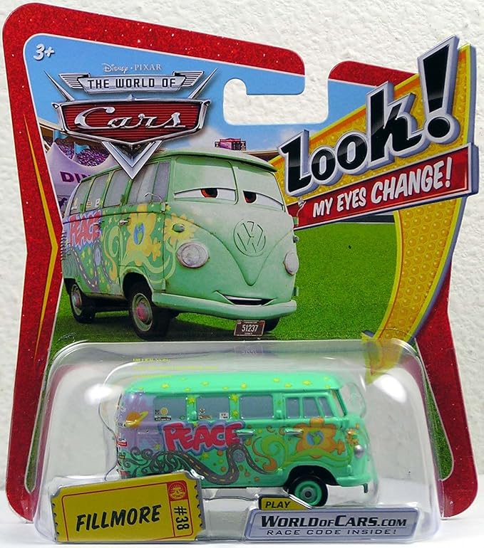 Disney / Pixar CARS Movie 1:55 Die Cast Car with Lenticular Eyes Fillmore