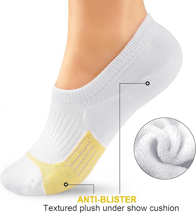 Gonii Womens No Show Socks Athletic Ankle Socks Cushioned Running Low Cut 5-8 Pairs
