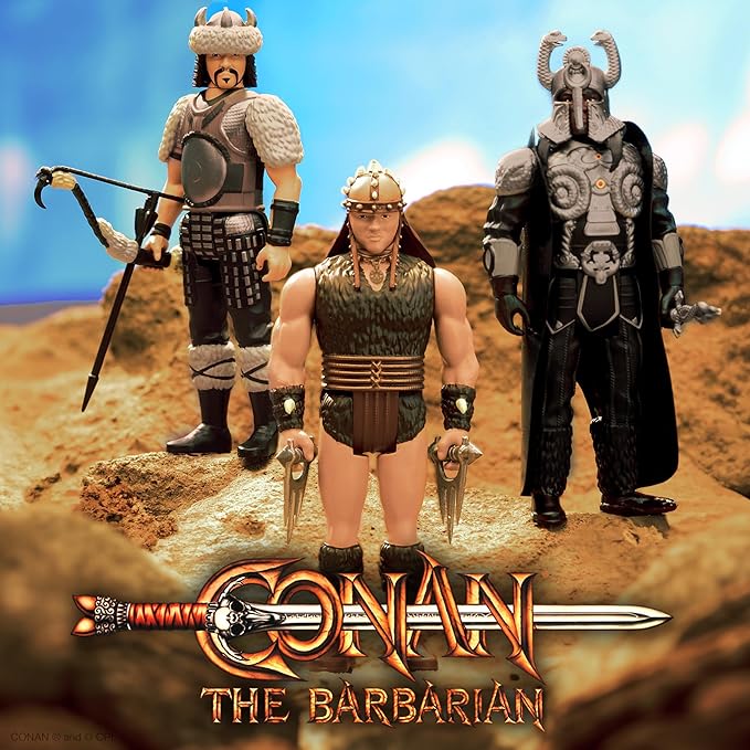 Super7 Conan The Barbarian Pit Fighter Conan - 3.75" Conan Action Figure with Accessories Classic Movie Collectibles and Retro Toys