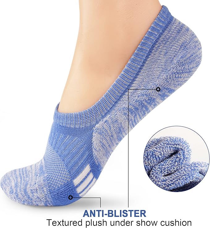 Gonii Womens No Show Socks Athletic Ankle Socks Cushioned Running Low Cut 5-8 Pairs
