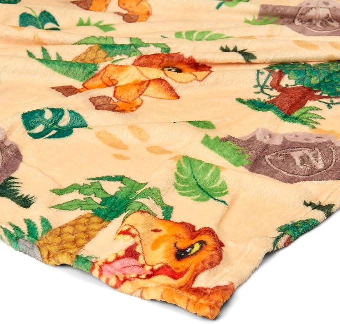 Northwest Universal Studios Jurassic World, Wild Time, Silk Touch Throw and Hugger Set, 50 x 60 Inches