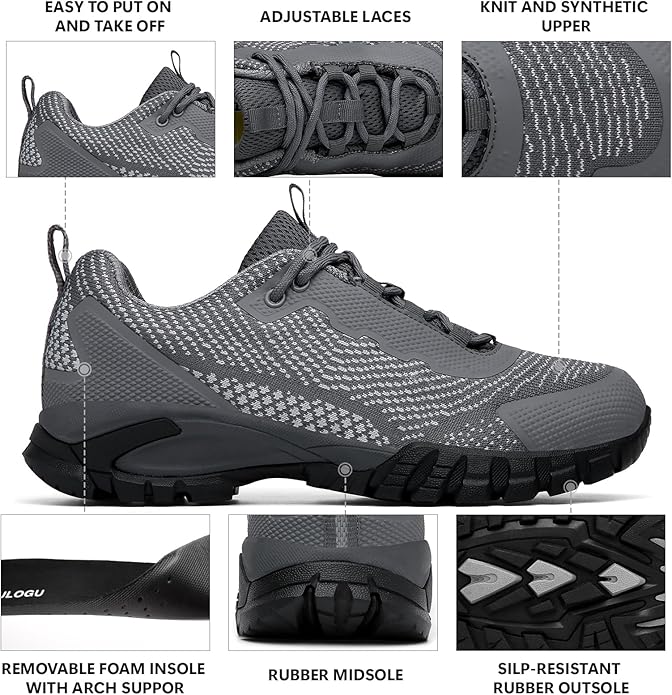 LEDINEY Hiking Shoes Women Waterproof Lightweight for Trail Trekking Camping Outdoor