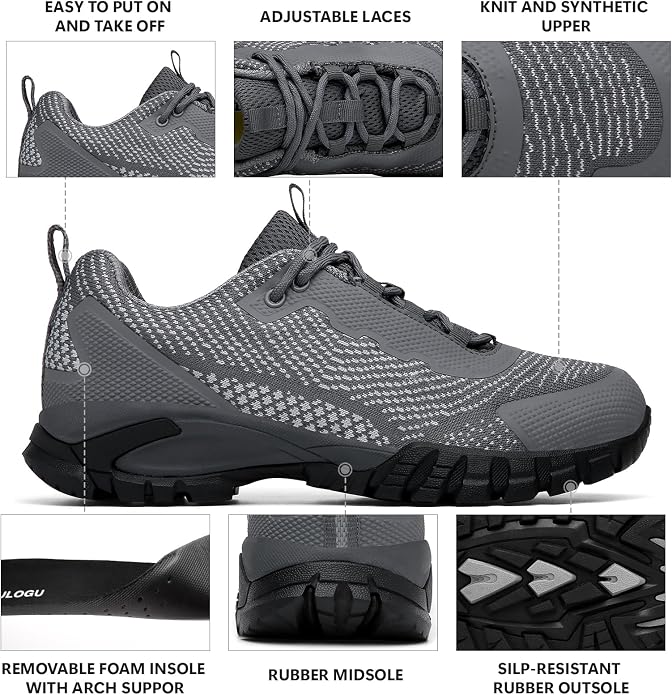 LEDINEY Hiking Shoes Women Waterproof Lightweight for Trail Trekking Camping Outdoor