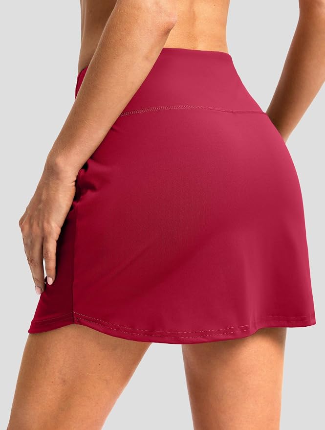G Gradual 16"/18" Skorts for Women Golf Skirt with 2 Pockets Summer Casual | Built-In Shorts, High Waist, Soft 4-Way Stretch, Breathable Mesh Liner, Tennis Pickleball Athletic Wear, Easy To Match