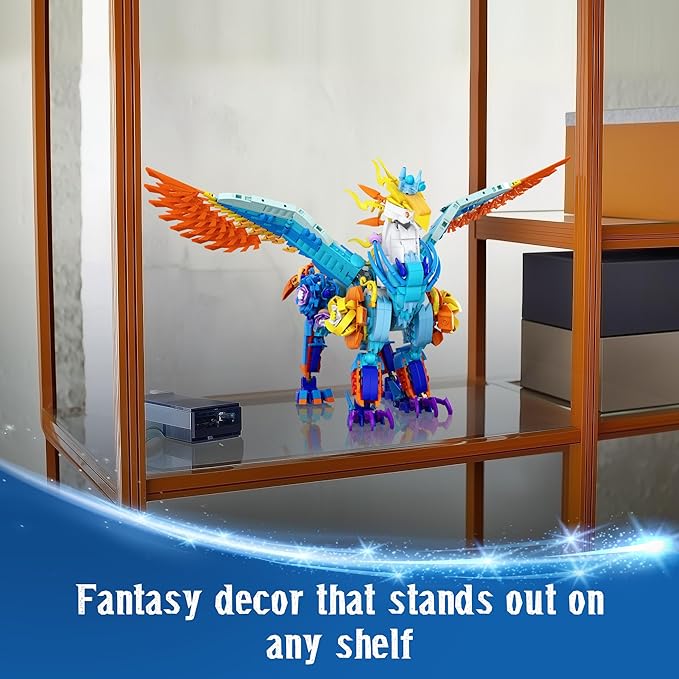 Sillbird Magical Creatures Building Set for Kids Age 10+ and Adults, Buildable Flower Animal Toy for Home Decor, Birthday Gift Idea for Boys Girls Teens and Adults (1212 Pieces)