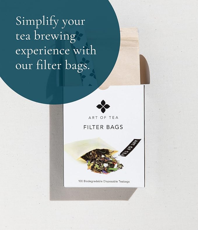 Art of Tea Pacific Coast Mint Tea Bags 12 Count Organic Peppermint Herbal Tea, Refreshing Caffeine Free Mint Tea Bags, Premium Soothing Herbal Tea