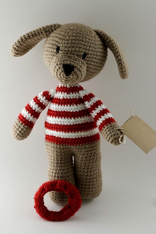 Chomar the Puppy, Crochet Stuffed Animal Plush