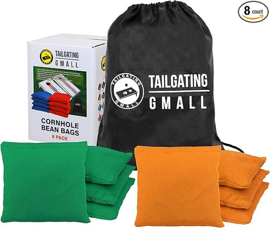 Cornhole Bags Set of 8 Regulation Professional Corn Hole Bean Bags Weather Resistant for Tossing Adults Yard Game