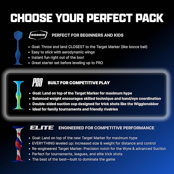 Popdarts PRO Pack Game Set (Halloween) - Indoor, Outdoor Suction Cup Throwing Game - Competition with a POP