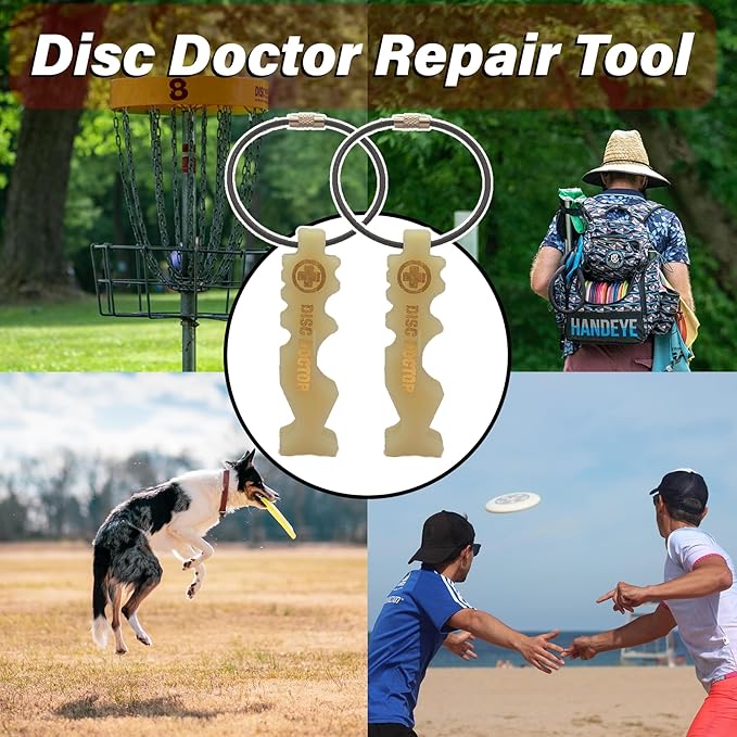Repair Tool for Disc Golf Discs, Disc Golf Bag Accessory to Repair a Disc During or After a Round