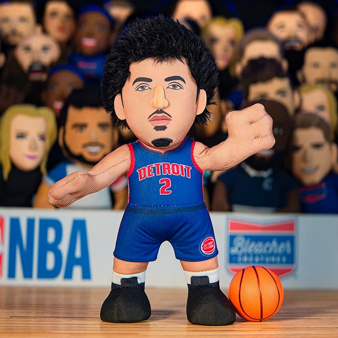 Bleacher Creatures Detroit Pistons Cade Cunningham 10" Plush Figure - A Superstar for Play and Display