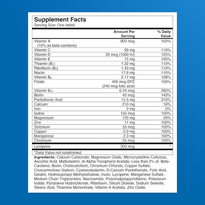 One A Day Multivitamin for Men - Daily Mens Multivitamins with Vitamin D, Zinc, Folic Acid, and B Vitamins, Physical Energy Support, 200 Count
