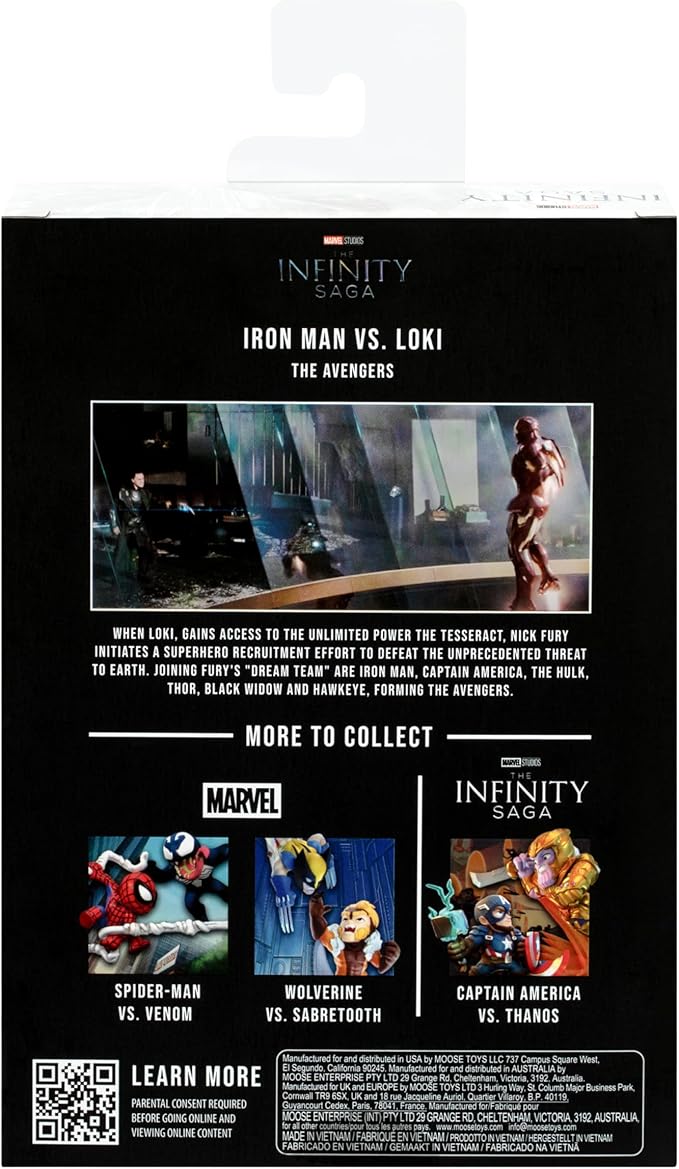 FANDROP MV04-Mavel Studios' The Avengers - Iron Man VS. Loki, FANDROP Combines an Epic Diorama, Artifacts & Scene Marker Creating A Display to Enhance Any Marvel Collection, 4 to Collect