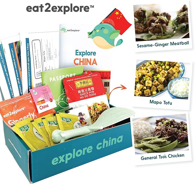 Cooking Kits for Kids - Interactive & Educational Set with 3 Recipe Cards, Key Ingredients & Cooking Tools - Ideal Idea for Kids who Love to Create Meals (China Edition)