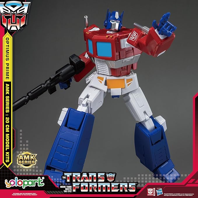 YOLOPARK Transformers Toys G1 Action Figures,AMK Series 7.87 Inch Highly Articulated Optimus Prime,Megatron Transformer Toys for Adults Boys Girls,No Converting