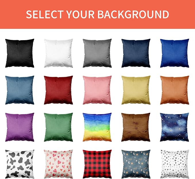 Easycosy Velvet Custom Pillow 22"x22" Two-Sided Customized Photo Pillowcase, Personalized Pillow Cover with Photo, Custom Love Keepsake Gifts (Optional Pillow Insert)