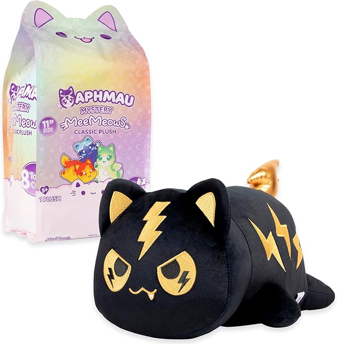 Aphmau MeeMeows 11” Classic Mystery Plush, Elemental, YouTube Minecraft Gaming Channel, Plush Mystery Box, Blind Box, 1 of 8 Possible Elemental MeeMeows, Official Merch