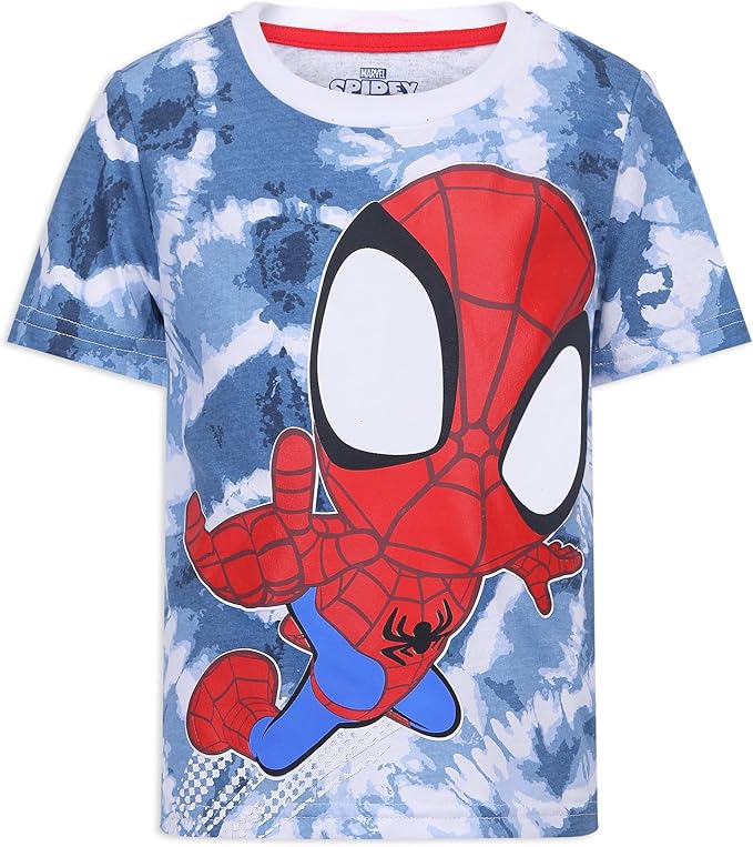 Marvel Spidey & His Amazing Friends Boys 4 Pack T-Shirt for Toddler and Big Kids