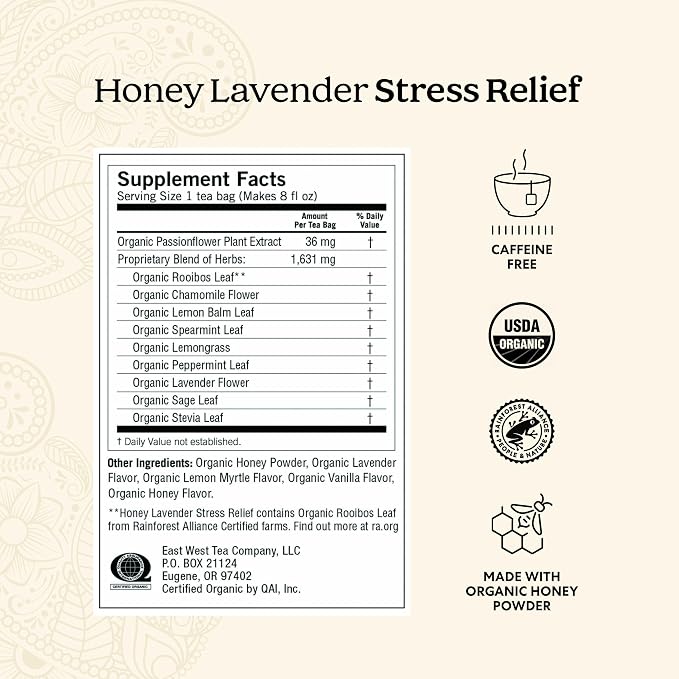 Yogi Tea Stress Relief & Herbal Tea Variety Pack - 16 Bags per Pack (6 Packs) - Organic Herbal Sampler - Includes Bedtime, Kava Stress Relief, Soothing Caramel Bedtime & More