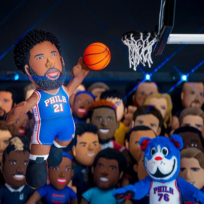 Bleacher Creatures Philadelphia 76ers Joel Embiid 10" NBA Plush Figure - A Superstar for Play or Display