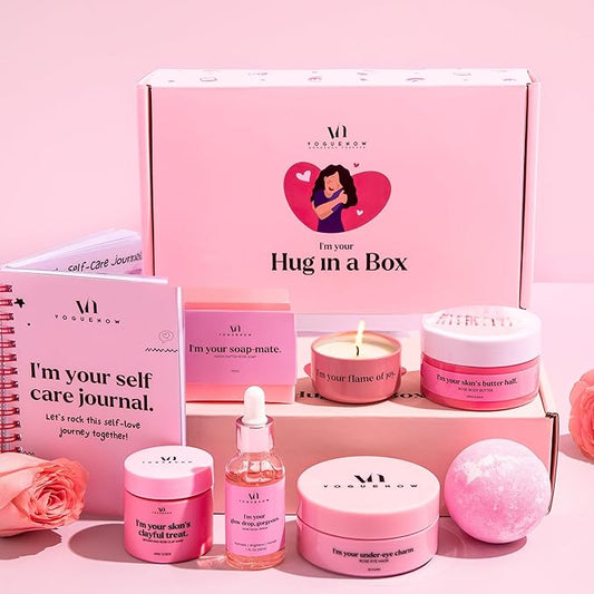 Spa Gifts for Women- Premium Self Care Spa Kit With Bath, Skin Care Sets & Self Care Items For Women - Ultimate Pampering Skin Care Set - Birthday Gifts - International Womens Day Gifts (Pack of 8)