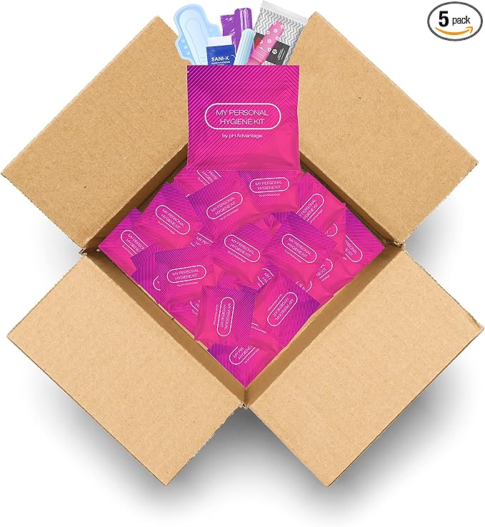 Portable Period Kit: Essential Period Pouch for Teen Girls in School, Travel, and Daily Use - Ideal for Parents, Schools, Churches, Businesses, and Homeless Outreach - Pink (Menstrual Kit, 100)