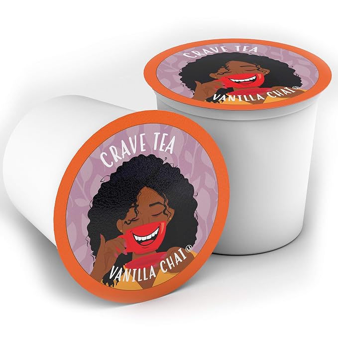 Crave Beverages Tea Pods, Vanilla Chai for Keurig K Cup Brewers, 100 Count