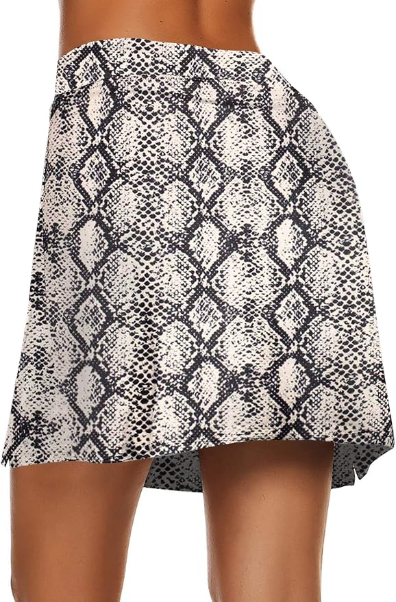 Ekouaer Women's Active Performance Skort Lightweight Skirt for Golf Tennis | Built-in Shorts, A Line, High Waisted, Tummy Control, Pickleball, Running, Workout, Sports, Skorts for Woman