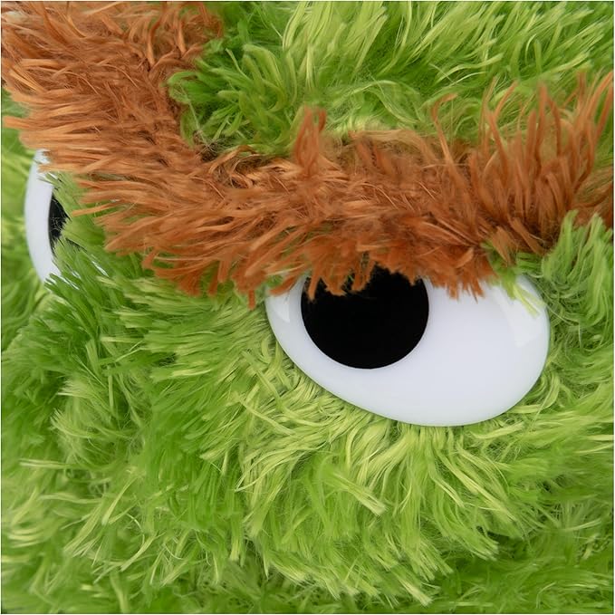 GUND Sesame Street Official Oscar The Grouch Muppet Plush, Premium Plush Toy for Ages 1 & Up, Green/Silver, 10”