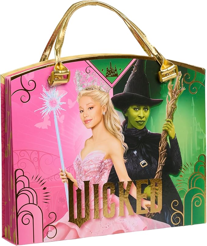 Universal Wicked Activity Tote - Kids Arts & Crafts Set with Fabric Characters, Stickers, Crown & Dress-Up Activities, Portable Craft Kit Ages 3+