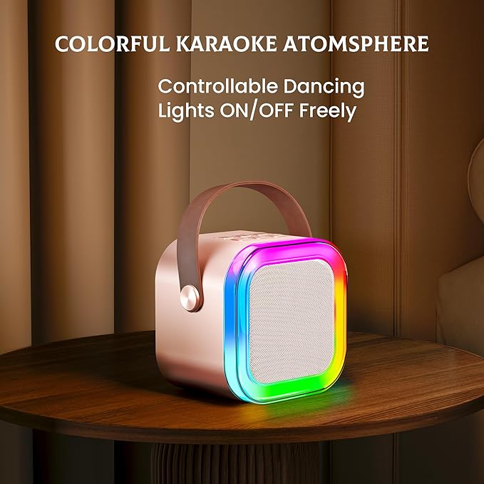 Karaoke Machine for Kids, 2026 TOP Toys Birthday Gifts Ideas for Girls Ages 4, 5, 6, 7, 8, 9, 10, 12+ Years Old, Portable Mini MP3 Player with 2 Wireless Mics for Party