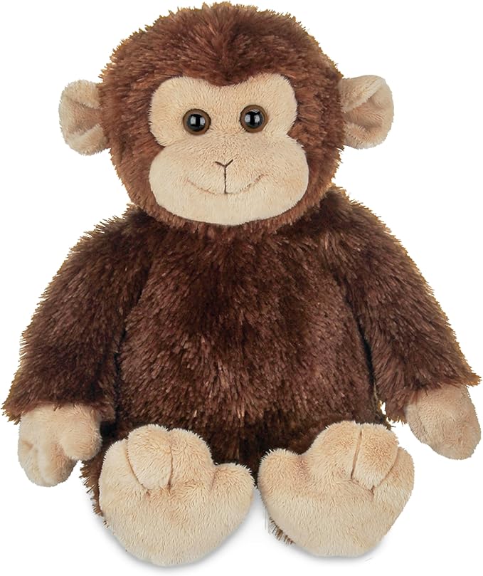 Bearington Collection Monkey Stuffed Animal Plush Toy - 15-Inch Swings Monkey - Soft & Washable - Lightweight & Portable for Babies & Toddlers Ages 1-3