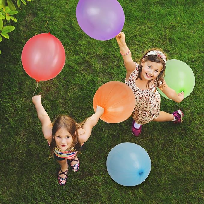 rubfac 25Pcs Punch Balloons, Party Favors for Kids, Thickened Heavy Duty Neon Punching Bouncy Balloon for Birthday Goodie Bag Stuffers Exciting Outdoor Play Supply