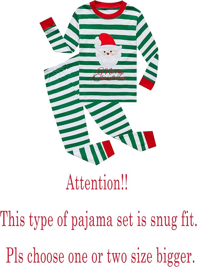 KikizYe Little Big Boys Girls Pajamas Set Kids PJs 100% Cotton Sleepwear