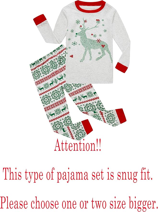 Family Feeling Little Boys Pajamas Sets 100% Cotton Long sleeve Pjs