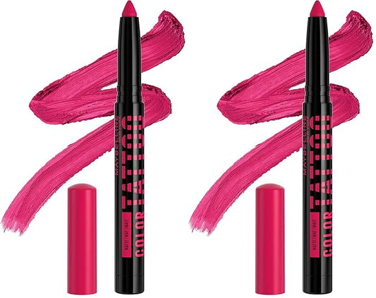 Maybelline Color Tattoo Longwear Multi-Use Eye Shadow Stix, Eye Makeup, I am Unique (Vivid Pink Matte), 1 Count (Pack of 2)