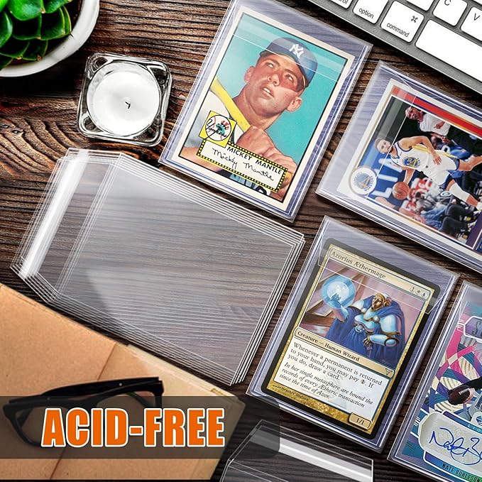 Top Loader Sleeves 100 Pack, Sleeves for Top Loaders Trading Card Ultra Protection for Pro Collector (100Pack)