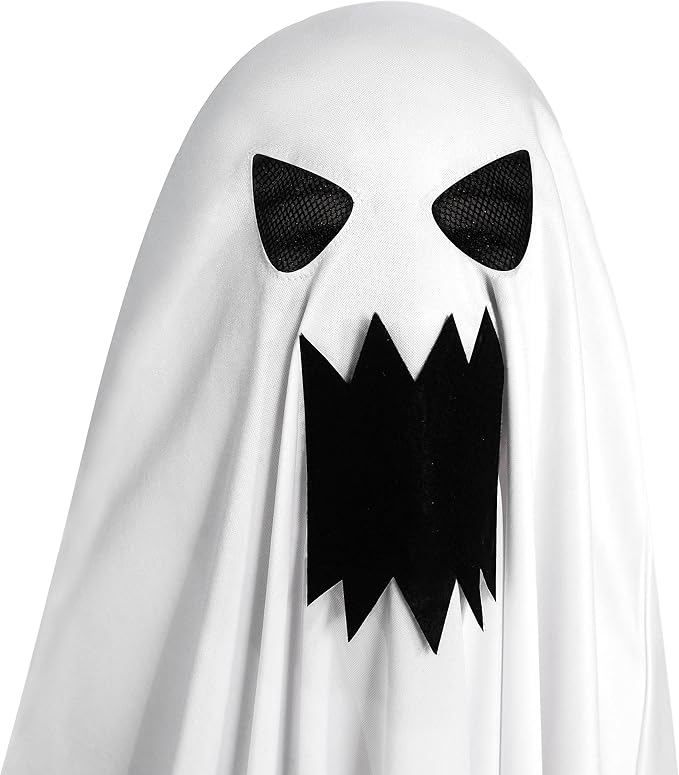Spooktacular Creations Ghost Costume for Kids with Pumpkin Basket, Scary Halloween Costume for Boys