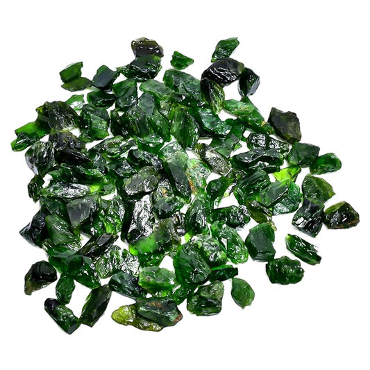50 carats Raw Chrome Diopside Rough Gemstone, Natural Crystals, Healing Stones, Wholesale Lot, Jewelry Making Supply, Stone, Strength Stone, 10 to 15mm, 9 to 12pcs