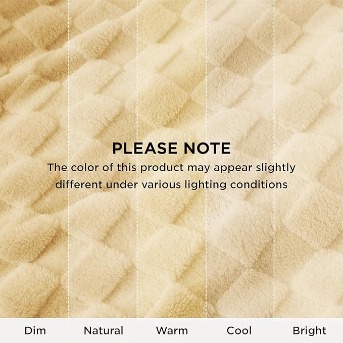 Bedsure GentleSoft King Size Blanket for Bed - Super Soft Cozy Blankets for Kids Girls, Large Fuzzy Fleece Throw for Bedroom Decor, Light Yellow, 108x90 Inches