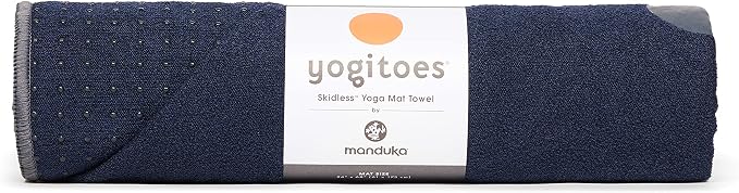 Manduka unisex adult Yoga Yogitoes Towel, Midnight, 79 x 24 US