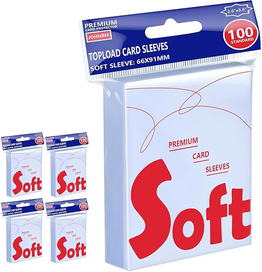 500ct Card Sleeves - OPP Penny Sleeve for Trading Cards - Premium Toploader Inner - Fit 2.5"x3.5" Standard Trading Sports Game Cards - Ideal for Card Enthusiasts (500 Pcs)